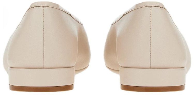 (W) FERRAGAMO 方头平底鞋 "白扣" 01C725-748713 Purchase (W) FERRAGAMO 方头平底鞋 "白扣" 01C725-748713