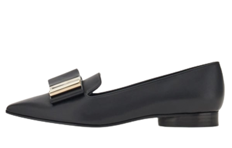 (Women) FERRAGAMO Square Toe Loafer 'Black' 01G155-763178