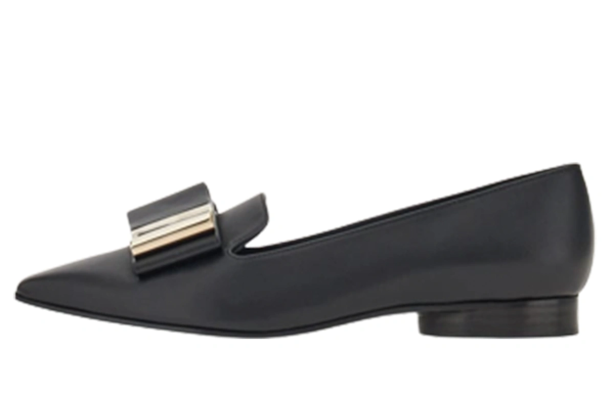 (Women) FERRAGAMO Square Toe Loafer 'Black'