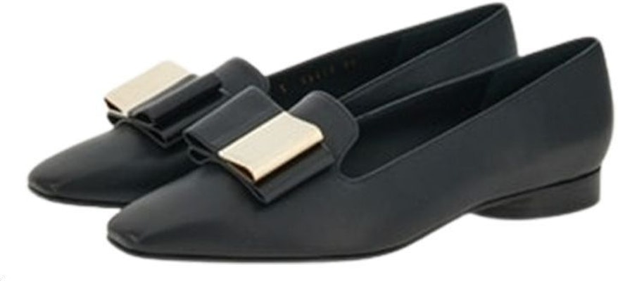 FERRAGAMO菲拉格夢 方頭套穿 樂福鞋 女款 黑色 Lookbook FERRAGAMO菲拉格夢 方頭套穿 樂福鞋 女款 黑色