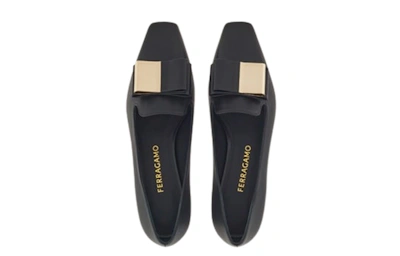 (Women) FERRAGAMO Square Toe Loafer 'Black'