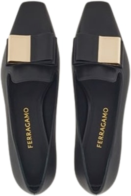 FERRAGAMO菲拉格夢 方頭套穿 樂福鞋 女款 黑色 Shop FERRAGAMO菲拉格夢 方頭套穿 樂福鞋 女款 黑色