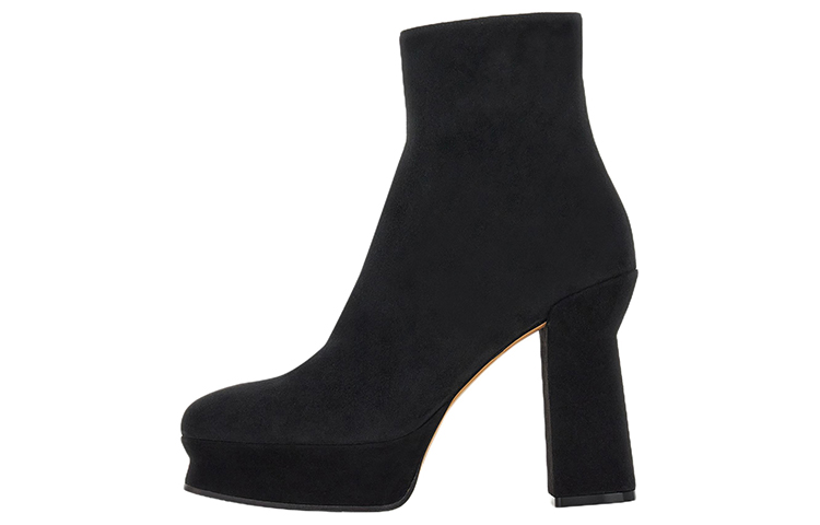 (Women) FERRAGAMO Thick-Soled Suede Ankle Boot 'Black' 01E076-758155