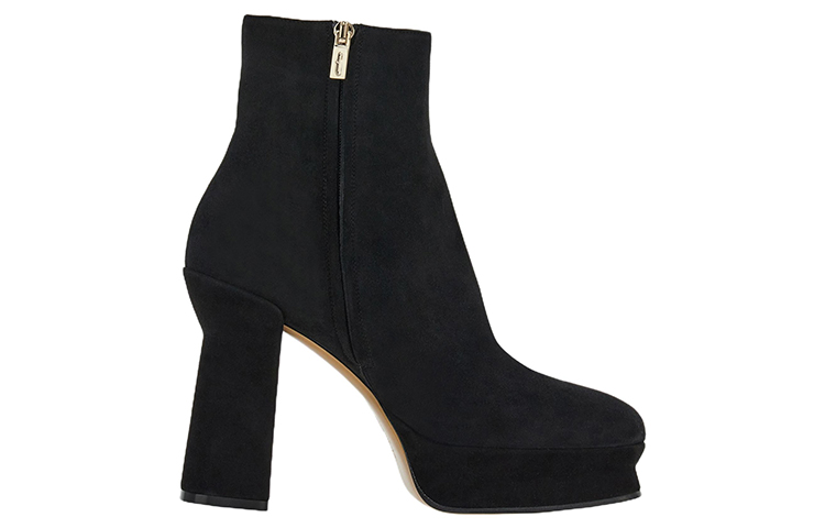 Order (W) FERRAGAMO But Suede Tapak Tebal 'Hitam' 01E076-758155