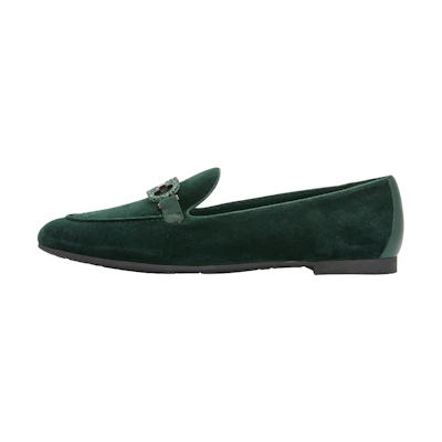 (W) FERRAGAMO Trifoglio Loafer 'Pine Velvet'