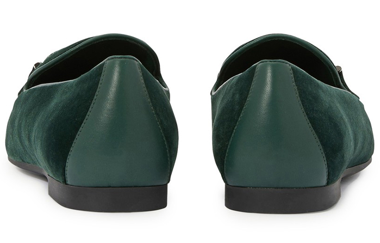 (W) FERRAGAMO Trifoglio Loafer 'Pine Velvet' 圖 5