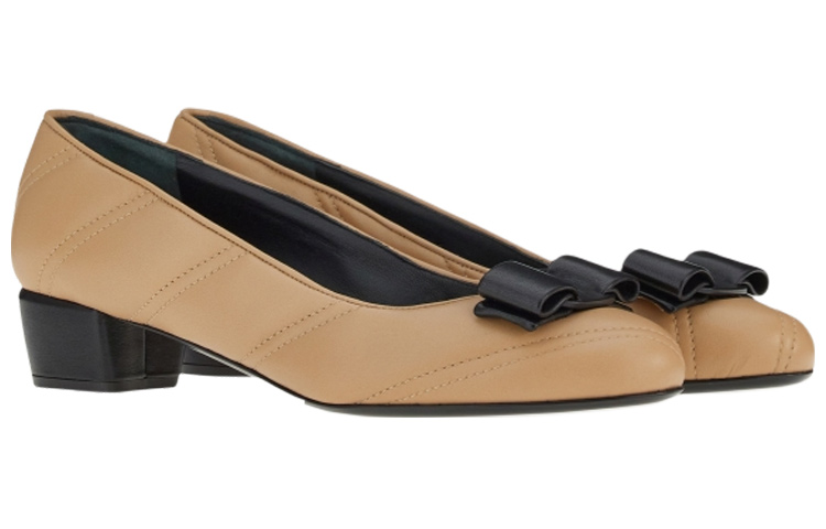 (W) FERRAGAMO Vara 'Beige Bow' 圖 2