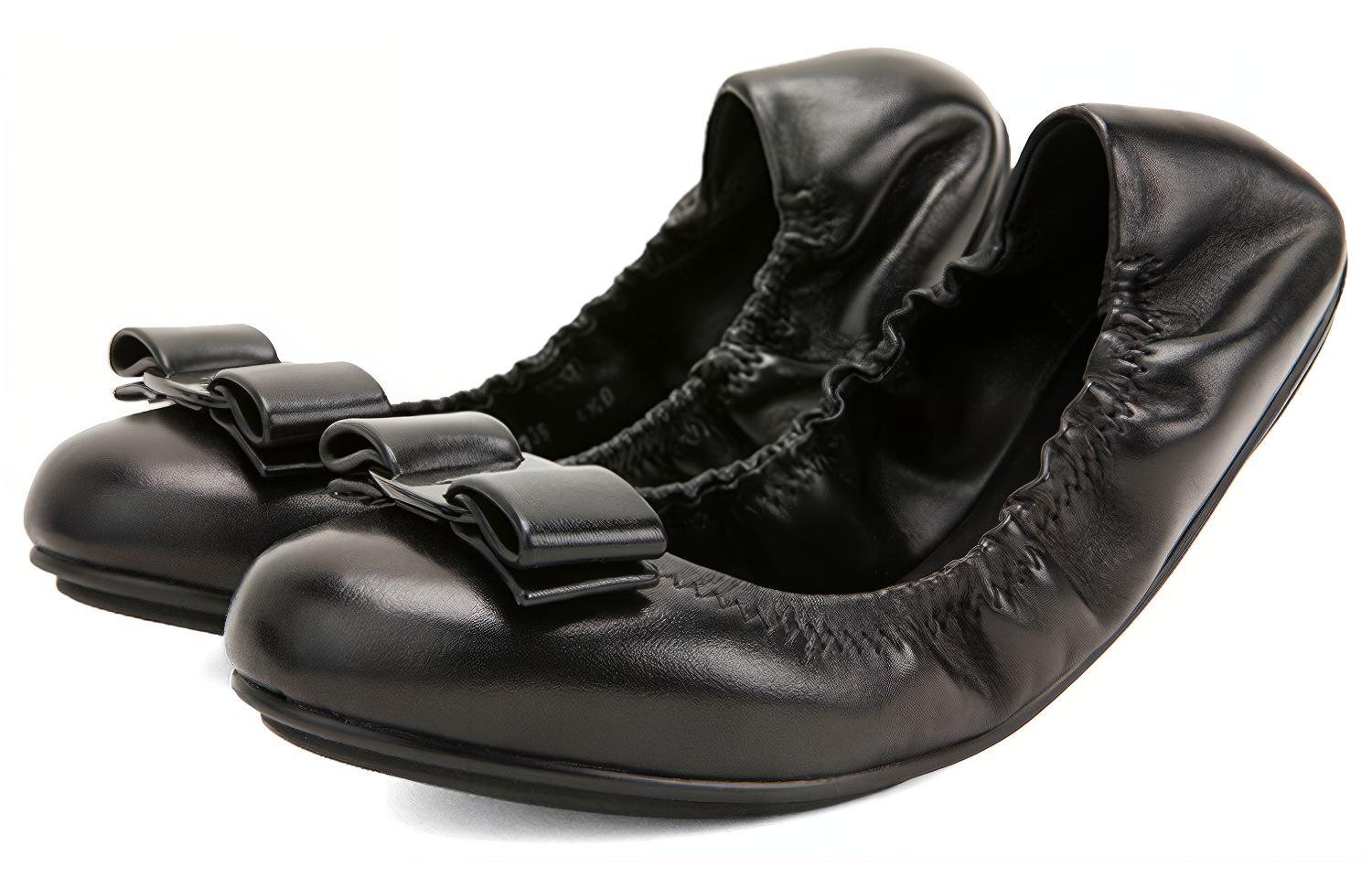 (W) FERRAGAMO Vara 'Black Bow Ballet Flats' 圖 3