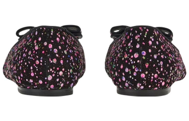 (W) FERRAGAMO Varina Leather Ballerina Shoes Multi 'Black' 圖 3