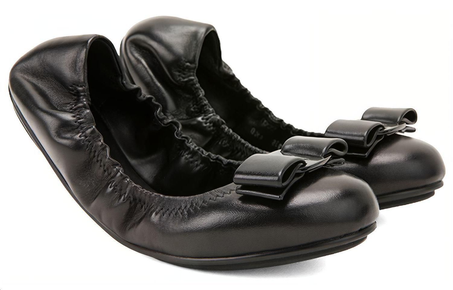 Shop (Women) FERRAGAMO Vara 'Black Bow Ballet Flats' 01Q540-725903