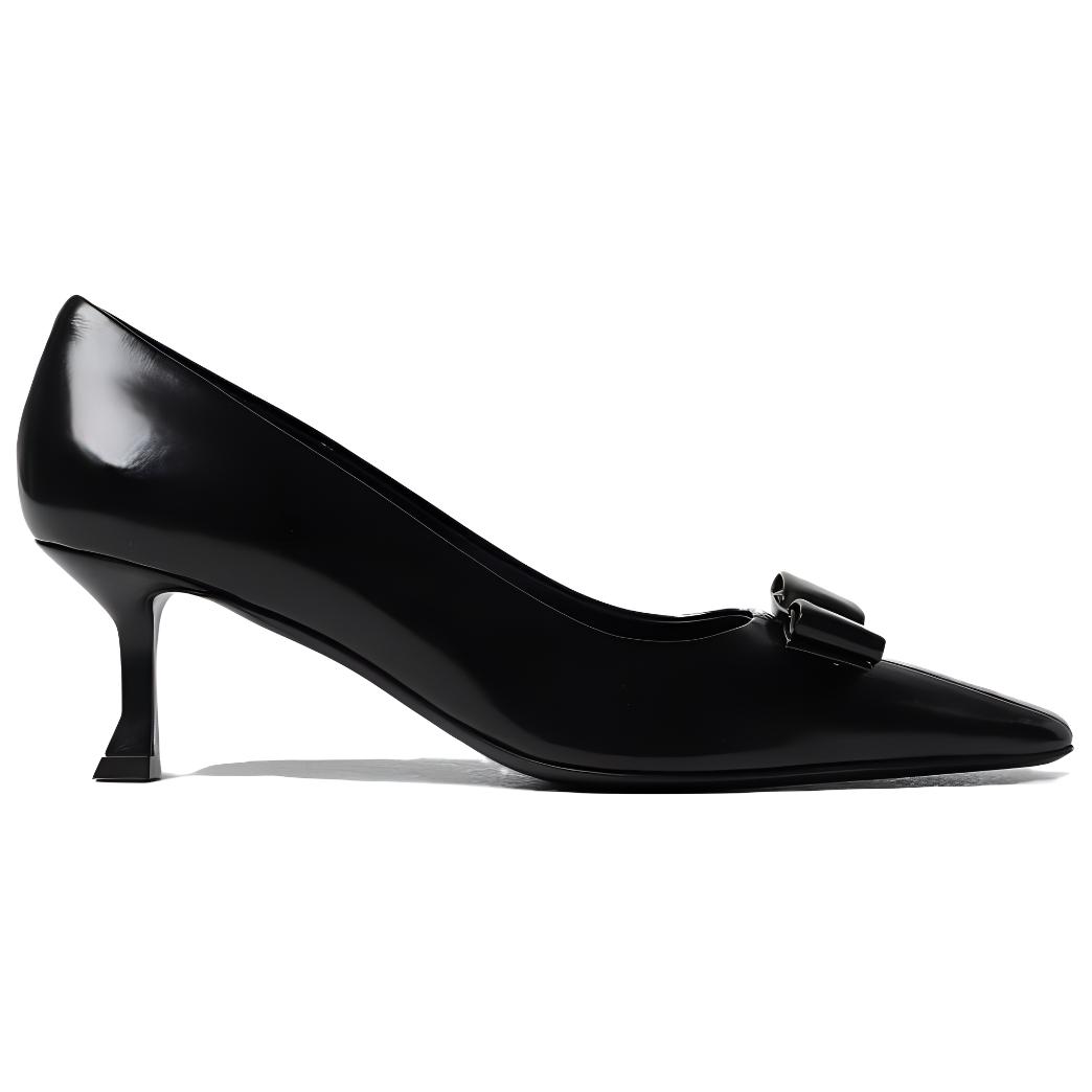 Order (W) FERRAGAMO Vara ''Zwarte Strik Kitten Hakjes'' 01G509-766401