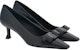 (W) FERRAGAMO Vara 'Tumit Kucing Hitam Bergaya' 01G509-766401