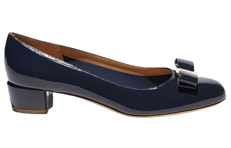 Order Ferragamo 菲拉格謨 Vara 高跟鞋 女式 藍色