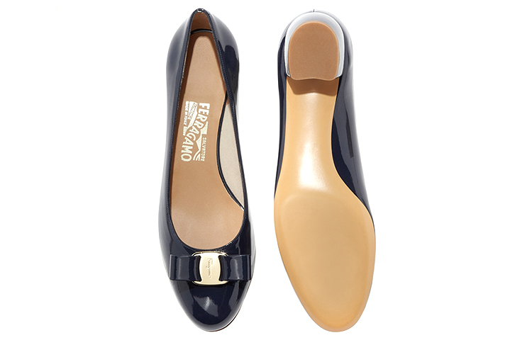 Shop Ferragamo 菲拉格謨 Vara 高跟鞋 女式 藍色