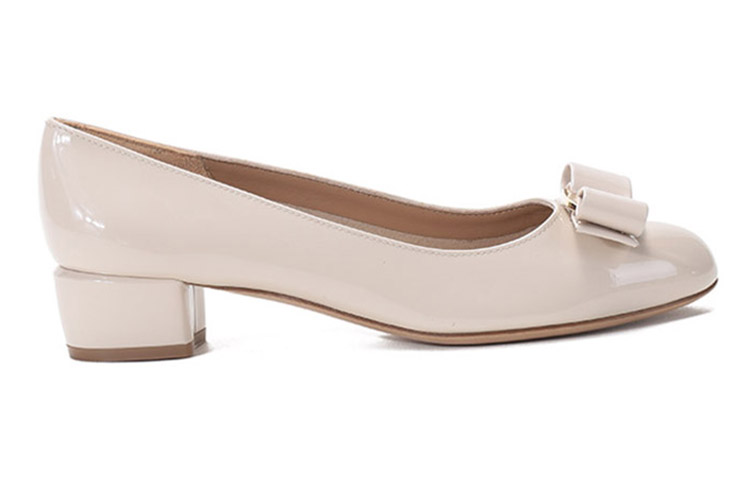 Order Ferragamo 費拉高莫 Vara蝴蝶結高筒鞋 女款 米白色