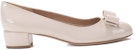 (W) FERRAGAMO Vara 'Kasut Tumit Renda Beig' 01B221-723350