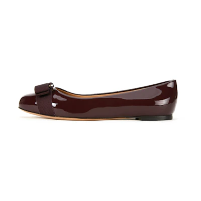 (W) FERRAGAMO Vara 'Burgundy Bow'