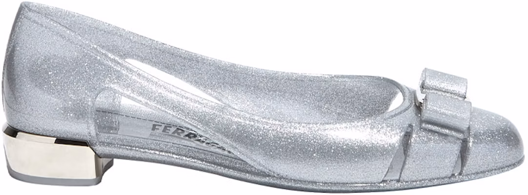 (W) FERRAGAMO Vara 'Bow Kristal Perak' 035656726366 Order (W) FERRAGAMO Vara 'Bow Kristal Perak' 035656726366