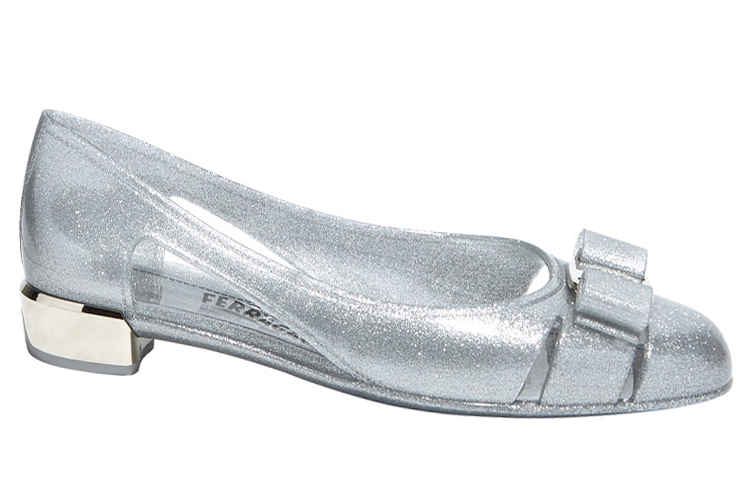 Order (W) FERRAGAMO Vara 'Bow Kristal Perak' 035656726366