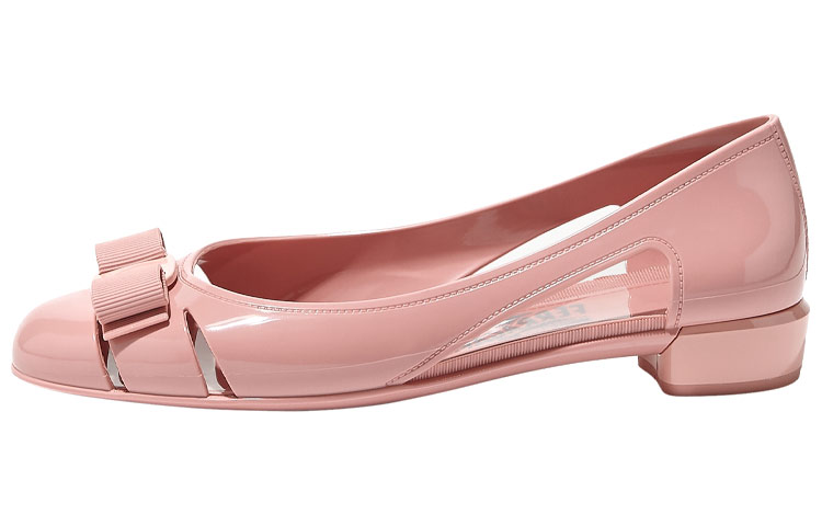 Buy (W) 菲拉格慕 Vara 果冻粉拖鞋 035656726365