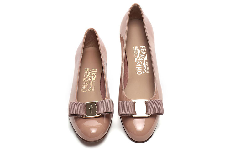 (W) FERRAGAMO Vara 'Nude Bow' 圖 4