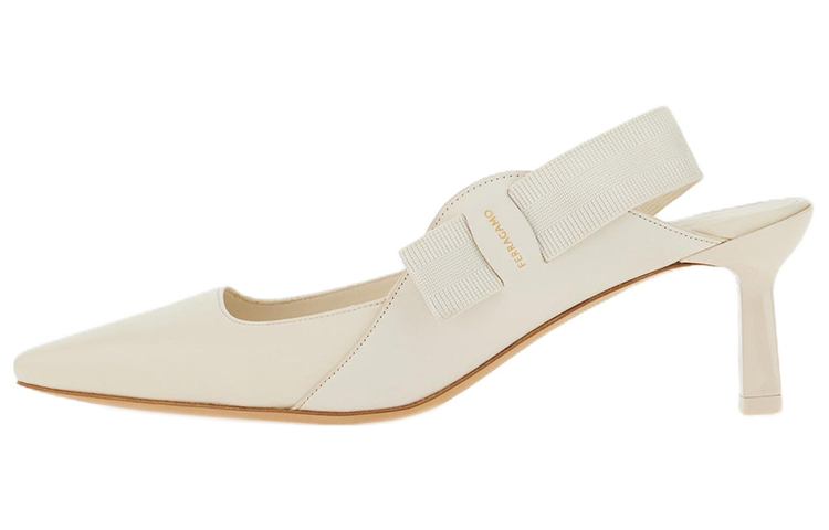 (W) FERRAGAMO Vara 'White Bow'