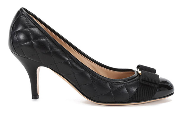 Order (W) FERRAGAMO Vara Strik Hoge Hakken ''Zwart'' 01N674-692392