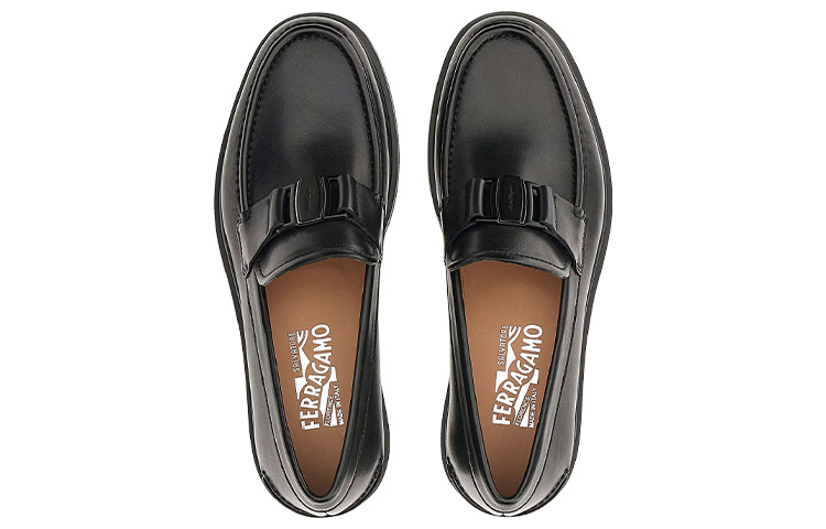 (W) FERRAGAMO Vara Bow Loafer 'Black' 圖 4