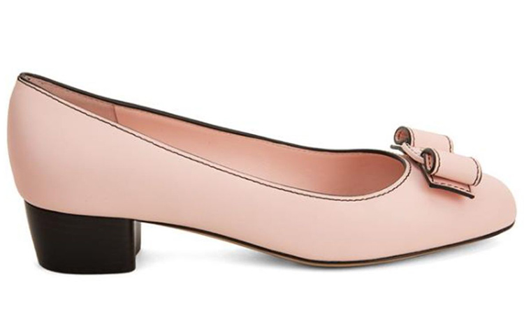 Order (W) FERRAGAMO Vara Strik Mid-Hak ''Roze'' 01A838-740841