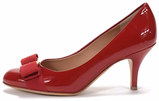 (Women) FERRAGAMO Vara Bow Patent Leather Pumps 'Red' 01B788-584309 (Women) FERRAGAMO Vara Bow Patent Leather Pumps 'Red' 01B788-584309