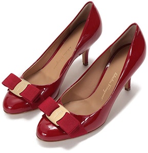 Ferragamo 菲拉格姆 牛漆皮VARA 蝴蝶結圓頭高筒鞋 女款 紅色 Purchase Ferragamo 菲拉格姆 牛漆皮VARA 蝴蝶結圓頭高筒鞋 女款 紅色