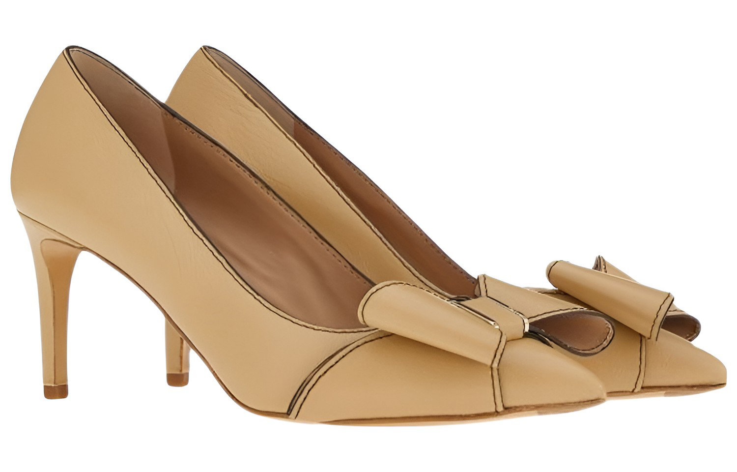 Order (W) FERRAGAMO Zapato de Tacón Vara con Lazo 'Beige' 01C914-751192