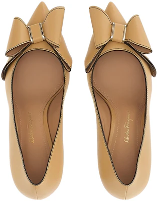 (W) FERRAGAMO Zapato de Tacón Vara con Lazo 'Beige' 01C914-751192 Shop (W) FERRAGAMO Zapato de Tacón Vara con Lazo 'Beige' 01C914-751192