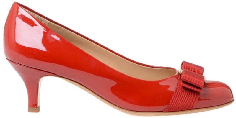 Ferragamo 菲拉格慕 蝴蝶結羅斯紋漆皮中跟鞋 女款 紅色 Order Ferragamo 菲拉格慕 蝴蝶結羅斯紋漆皮中跟鞋 女款 紅色
