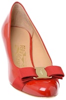 (W) FERRAGAMO Vara Bow Pump 'Rosso Patent' Kasut Tumit Tinggi Merah Kilat 01B792-592182 Order (W) FERRAGAMO Vara Bow Pump 'Rosso Patent' Kasut Tumit Tinggi Merah Kilat 01B792-592182