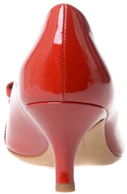 Ferragamo 菲拉格慕 蝴蝶結羅斯紋漆皮中跟鞋 女款 紅色 Shop Ferragamo 菲拉格慕 蝴蝶結羅斯紋漆皮中跟鞋 女款 紅色