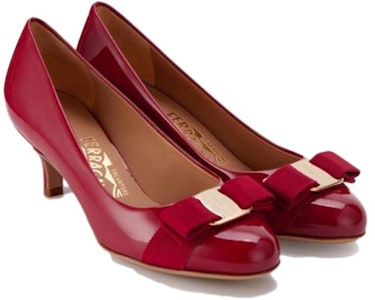 (W) フェラガモ Vara パテント Rosso パンプス 01B792-592182 Purchase (W) フェラガモ Vara パテント Rosso パンプス 01B792-592182