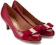 Purchase (W) FERRAGAMO Vara Bow Pump 'Rosso Patent' Kasut Tumit Tinggi Merah Kilat 01B792-592182