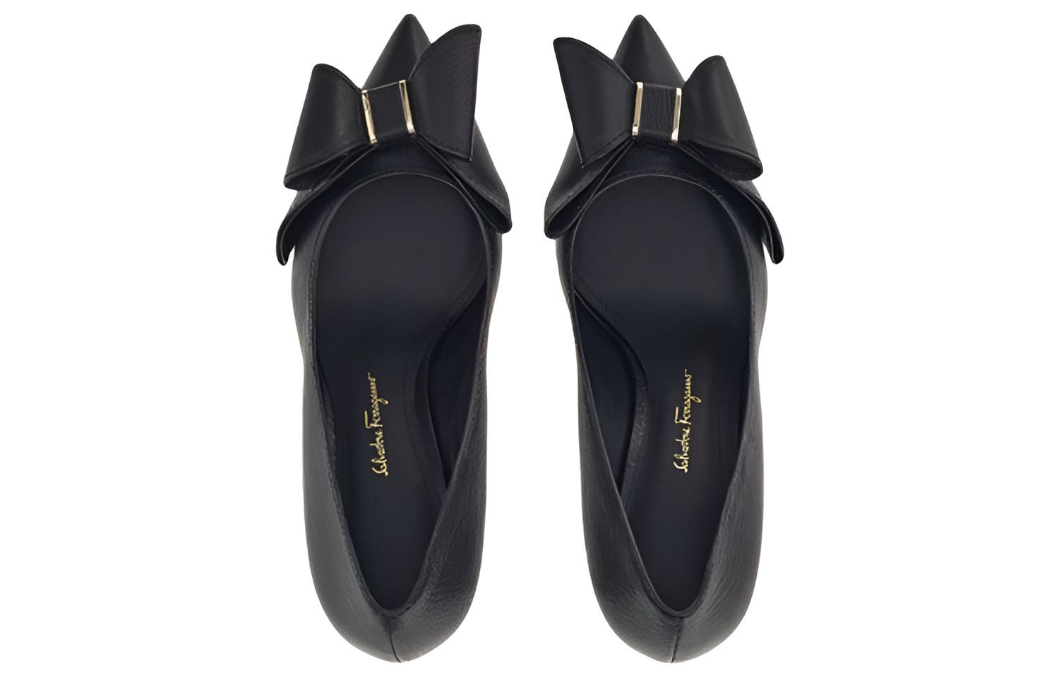 Shop (W) FERRAGAMO Zapatos de Tacón Vara con Lazo 'Negro' 01C914-751190