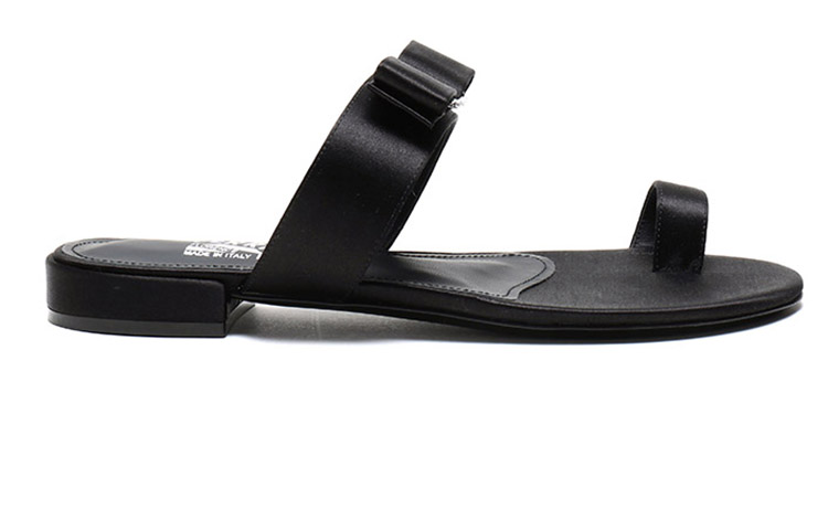 Order Ferragamo 菲拉格慕 VARA系列 蝴蝶結平底涼鞋拖鞋 女款 黑色