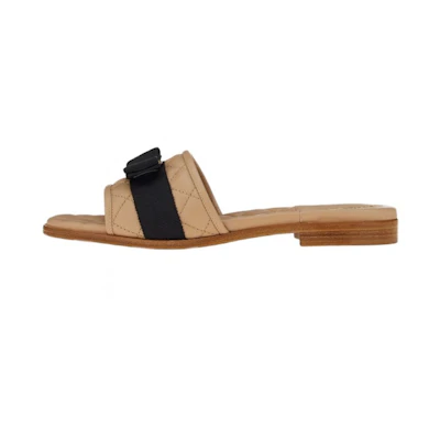 (W) FERRAGAMO Vara Bow Sneaker 'Beige'
