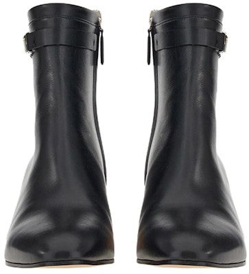 (W) FERRAGAMO Vara Cadena 'Botín Negro de Moda' 01D689-753957 Shop (W) FERRAGAMO Vara Cadena 'Botín Negro de Moda' 01D689-753957