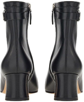 (W) FERRAGAMO Vara Cadena 'Botín Negro de Moda' 01D689-753957 Purchase (W) FERRAGAMO Vara Cadena 'Botín Negro de Moda' 01D689-753957