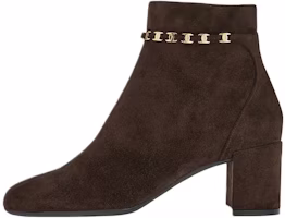 (Women) FERRAGAMO Vara Chain Bootie 'Brown' 01B954-750675 (Women) FERRAGAMO Vara Chain Bootie 'Brown' 01B954-750675