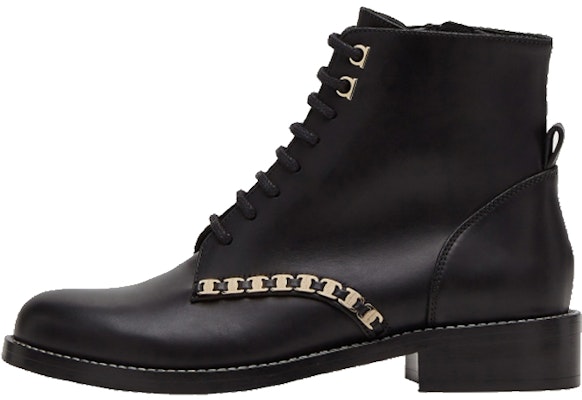 (Women) FERRAGAMO Vara Chain Martin Boot 'Black' 01A557-740969 Buy (Women) FERRAGAMO Vara Chain Martin Boot 'Black' 01A557-740969