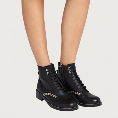 (Women) FERRAGAMO Vara Chain Martin Boot 'Black' 01A557-740969 Purchase (Women) FERRAGAMO Vara Chain Martin Boot 'Black' 01A557-740969