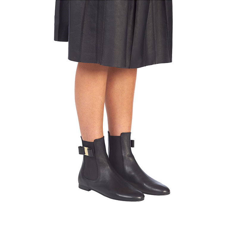 Purchase (W) 菲拉格慕Vara切尔西靴‘黑蝴蝶结’ 01B903-744825