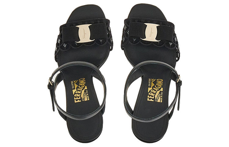 Lookbook (Women) FERRAGAMO Vara High-Heel Sandals 'Black Bow' 01E564-757620