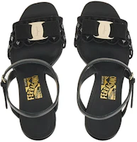 Lookbook FERRAGAMO菲拉格繆 Vara 織布 蝴蝶結 高跟 時尚涼鞋 女款 黑色