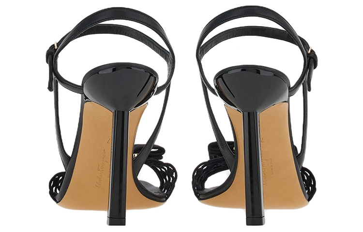 Shop (Women) FERRAGAMO Vara High-Heel Sandals 'Black Bow' 01E564-757620